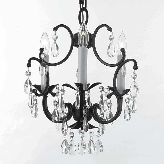 Wrought Iron Crystal Chandelier 3 Lights Lighting Country French Wrought Iron Crystal Chandelier 3 Lights Lighting Country French Ceiling Fixture