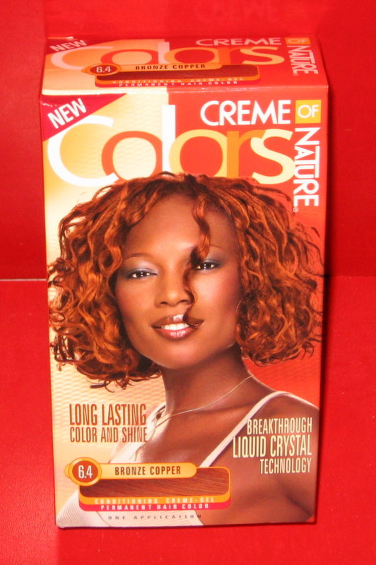 Creme Of Nature Permanent Gel Hair Color Kit 6 4 Bronze Copper Picture 1 Of