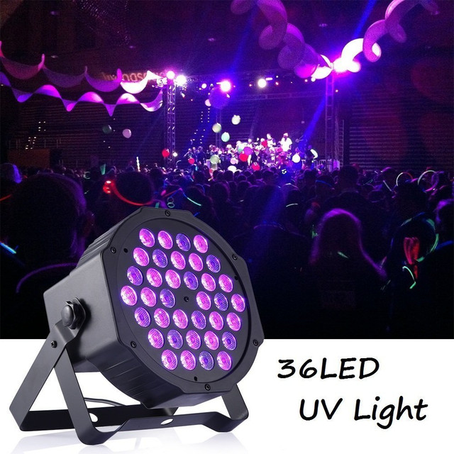 Gledto 36led Blacklight Uv Led Stage Light Par Lights Dmx Black Gledto 36led Blacklight Uv Led Stage Light Par Lights Dmx Black Fixture Dj