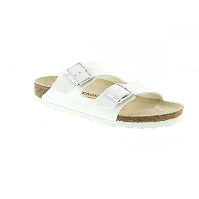 TG 43 EU Birkenstock Arizona Sandali unisex adulto Bianco Weiss a2i TG 43 EU Birkenstock Arizona Sandali unisex adulto Bianco Weiss a2i