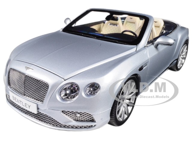 2016 Bentley CONTINENTAL GT Convertible Silver Frost 1/18 by Paragon ... 2016 Bentley CONTINENTAL GT Convertible Silver Frost 1/18 by Paragon ...