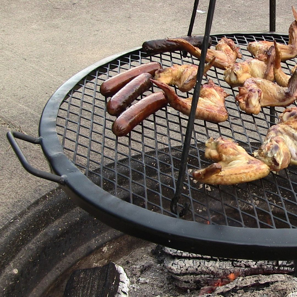37 5 Inch Diameter X Marks Fire Pit Cooking Grill By Sunnydaze Decor Picture 1 Of 3