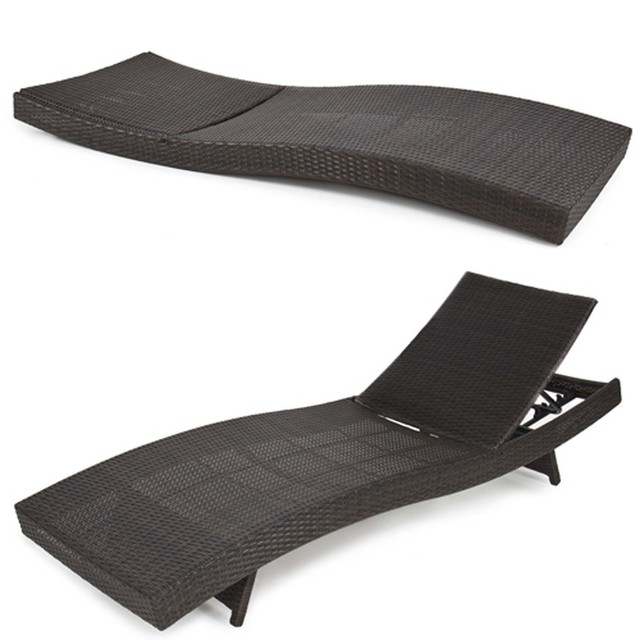 Outdoor Patio Furniture Wicker Rattan Adjule Pool Chaise Lounge Outdoor Patio Furniture Wicker Rattan Adjule Pool Chaise Lounge Chair Ebay
