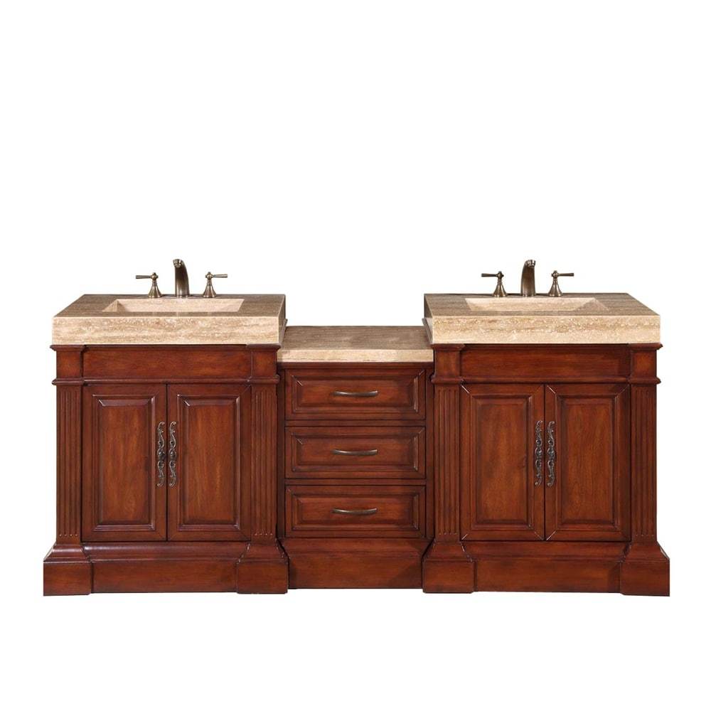 Silkroad 83 Inch Double Sink Bathroom Vanity Hyp0219tvt83 Ebay Picture 1 Of