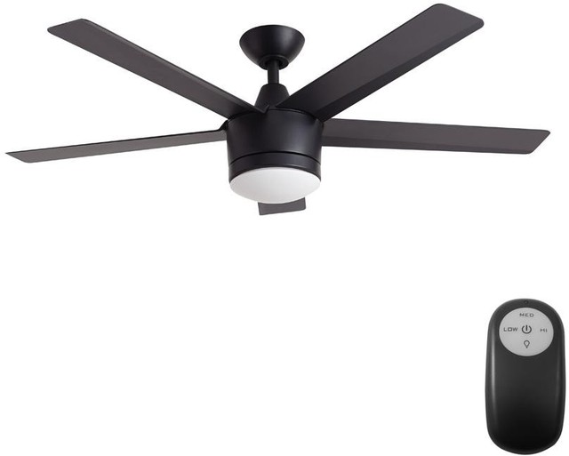 Home Decorators Collection 52 Merwry Led Indoor Matte Black Ceiling Home Decorators Collection 52 Merwry Led Indoor Matte Black Ceiling Fan Light