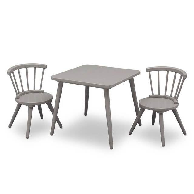 Delta Children Windsor Table 2 Chair Set Grey | eBay Delta Children Windsor Table 2 Chair Set Grey | eBay