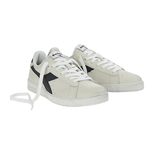 Diadora Game L Low Waxed Scarpe Low Top Unisex Adulto Bianco s5z Diadora Game L Low Waxed Scarpe Low Top Unisex Adulto Bianco s5z