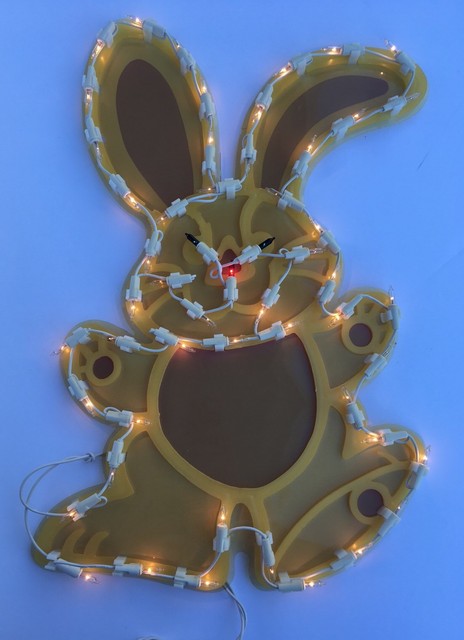 Easter Bunny Rabbit Lighted Window Decoration Lights Indoor Outdoor Easter Bunny Rabbit Lighted Window Decoration Lights Indoor Outdoor Yard Decor