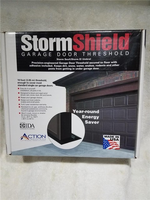 Storm Shield Garage Door Threshold 10 Foot Action Industries Storm Shield 10 Kit Garage Door Threshold New In Package Made Usa