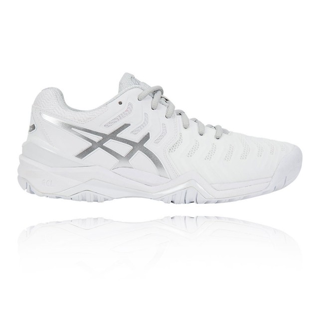 Asics Gel Resolution 7 Donna Bianco Tennis Sport Scarpe da Ginnastica Asics Gel Resolution 7 Donna Bianco Tennis Sport Scarpe da Ginnastica