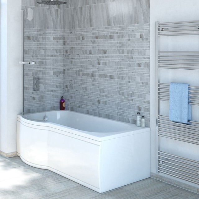 11 Jet P Shaped Whirlpool Shower Bath Screen With Towel Rail Panel 11 Jet P Shaped Whirlpool Shower Bath Screen With Towel Rail Panel Jacuzzi Spa