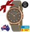 NEW MARC BY MARC JACOBS LADIES WATCH BAKER ROSE GOLD GREY LEATHER STRAP MBM1266