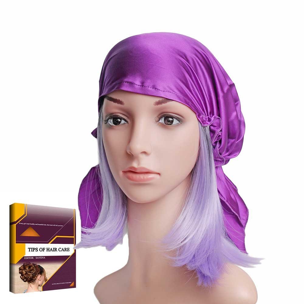 Savena 100 Mulberry Silk Night Sleeping Cap For Long Hair Bonnet Hat Picture 1 Of 7