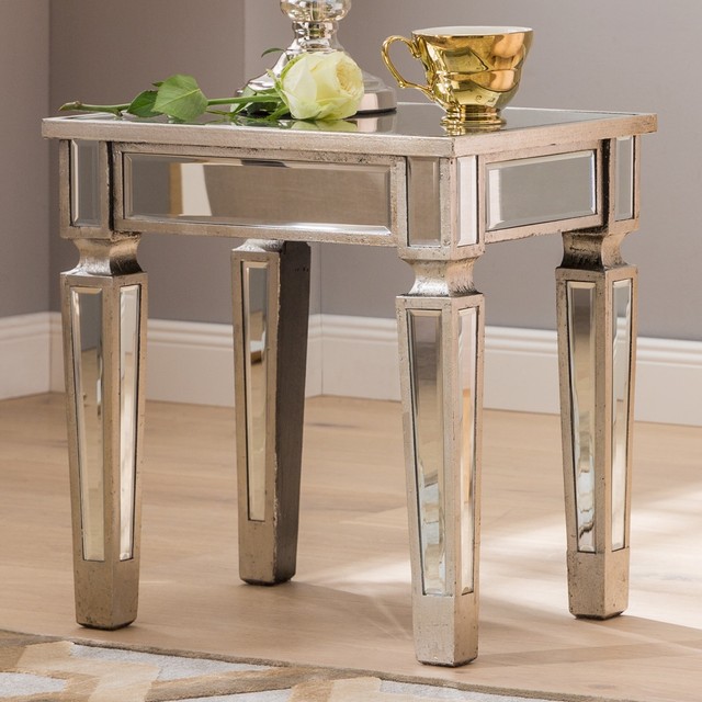 Mirrored Side Table Furniture Vintage Venetian Antique Bedside Lamp Mirrored Side Table Furniture Vintage Venetian Antique Bedside Lamp Cabinet New