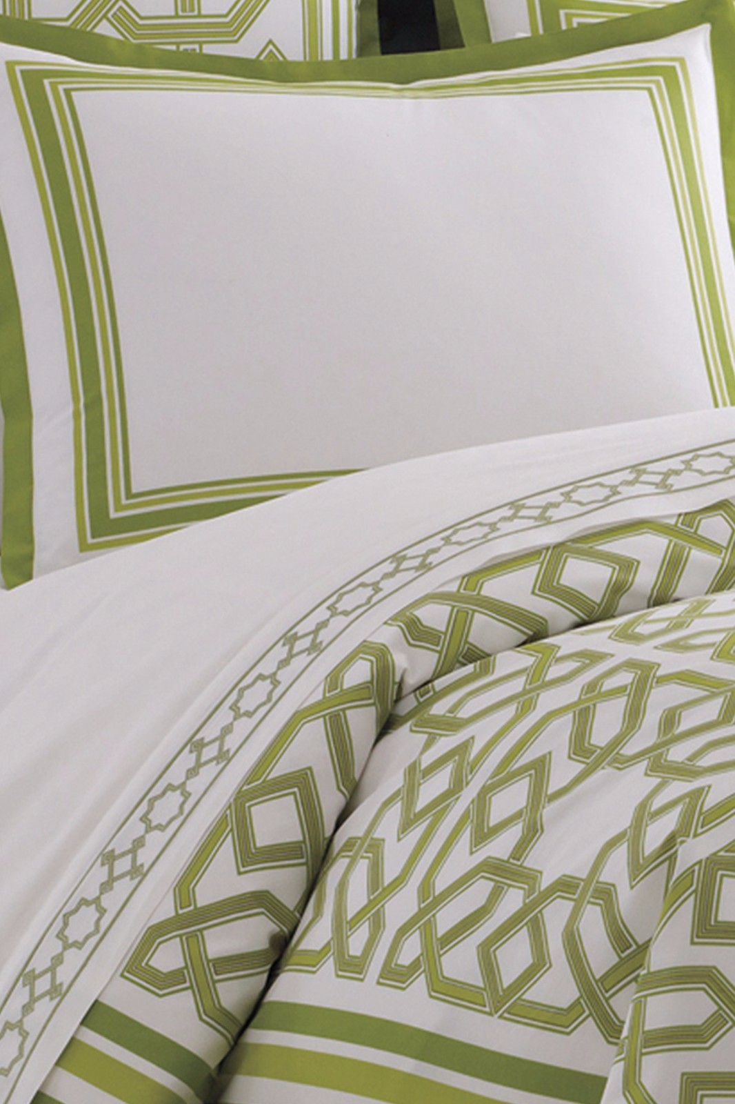 Jonathan Adler Parish Green Cotton Duvet Cover Twin Picture 1 Of