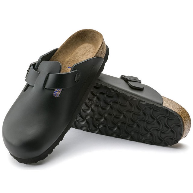 Birkenstock Boston PANTOFOLE CIABATTE ZOCCOLI PELLE 060411 NERO normale NUOVO Birkenstock Boston PANTOFOLE CIABATTE ZOCCOLI PELLE 060411 NERO normale NUOVO