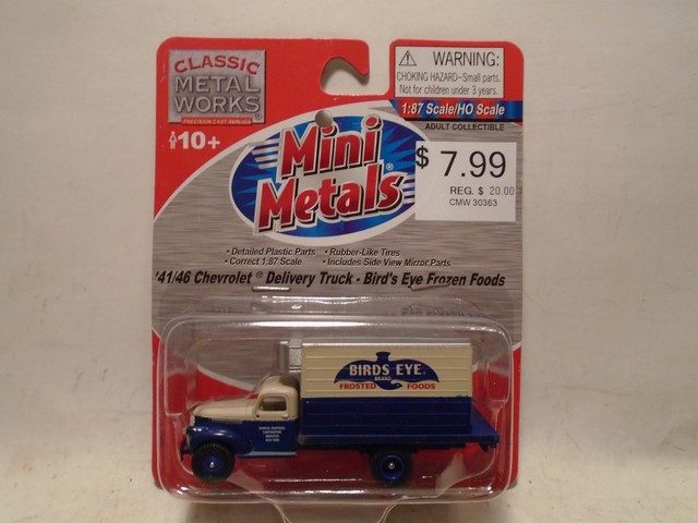 classic metal works ho scale 41 46 chevrolet delivery truck birds classic metal works ho scale