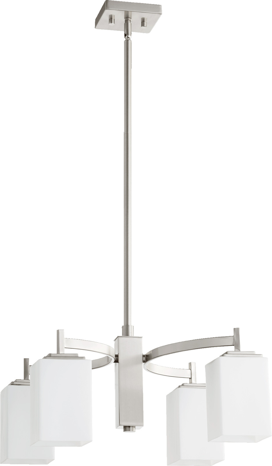 Quorum Lighting 6384 4 65 Delta Down Light Chandelier In Satin Picture 1 Of