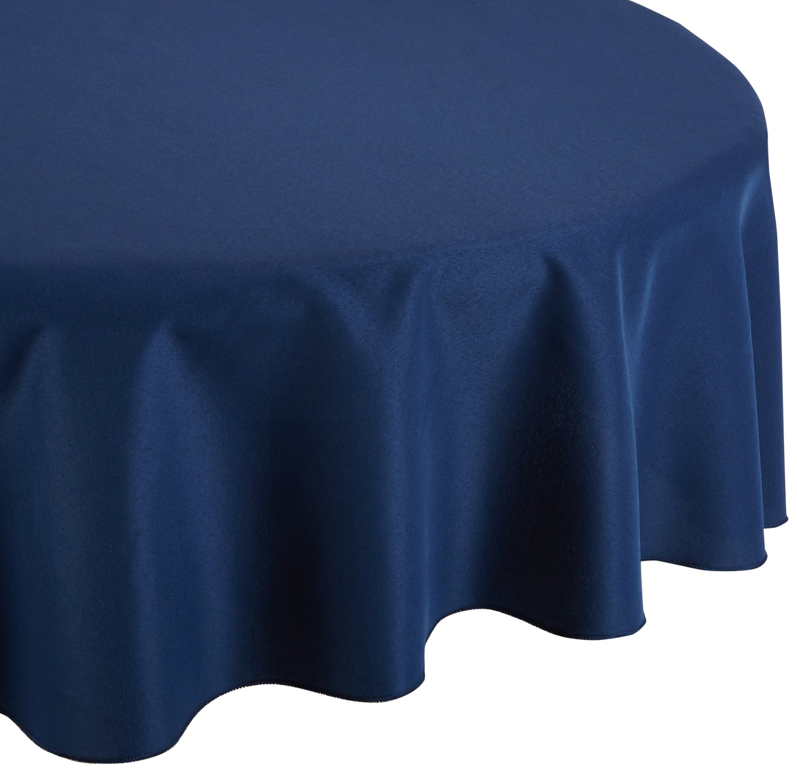 Linentablecloth 70 Inch Round Polyester Tablecloth Navy Blue