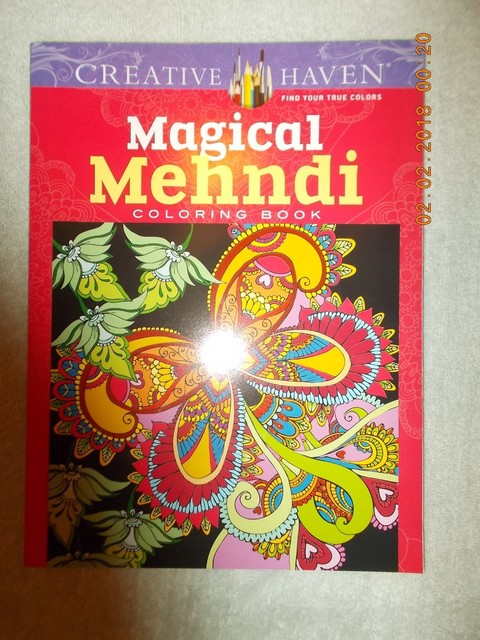 Creative Haven Magical Mehndi Adult Coloring Book Stress Therapy Art