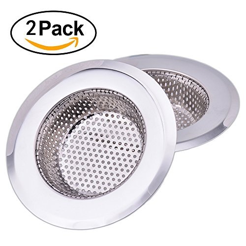 2pk Kitchen Sink Drainer Strainer Drain Basket Stainless Steel Round Cornerjoy 4 5 Inch Diameter Rim Heavy Duty Stainless Steel Kitchen Sink Baske
