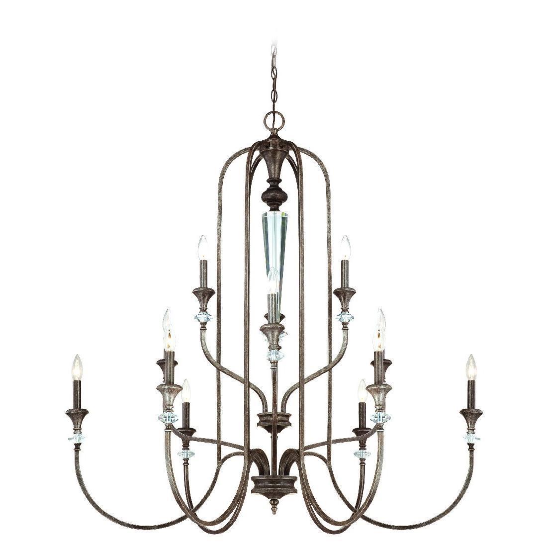 Jeremiah Lighting 26712 Mb 12 Light Boulevard Chandelier Mocha Picture 1 Of 2