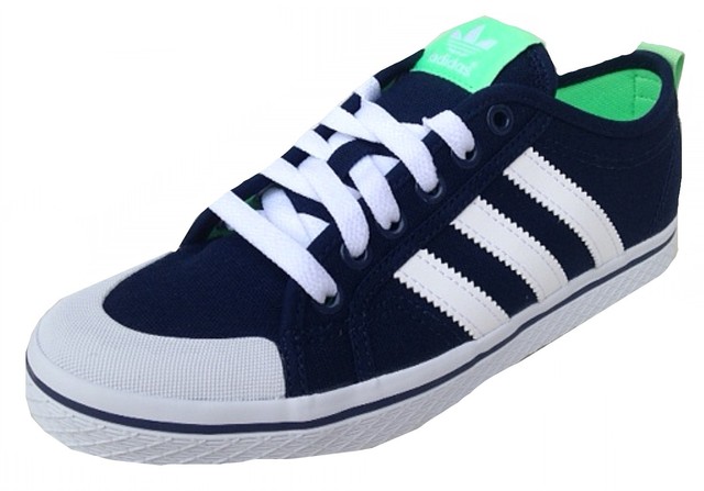 adidas da donna miele righe LO SCARPE GINNASTICA IN TELA M19710 Navy/Bianco/ adidas da donna miele righe LO SCARPE GINNASTICA IN TELA M19710 Navy/Bianco/