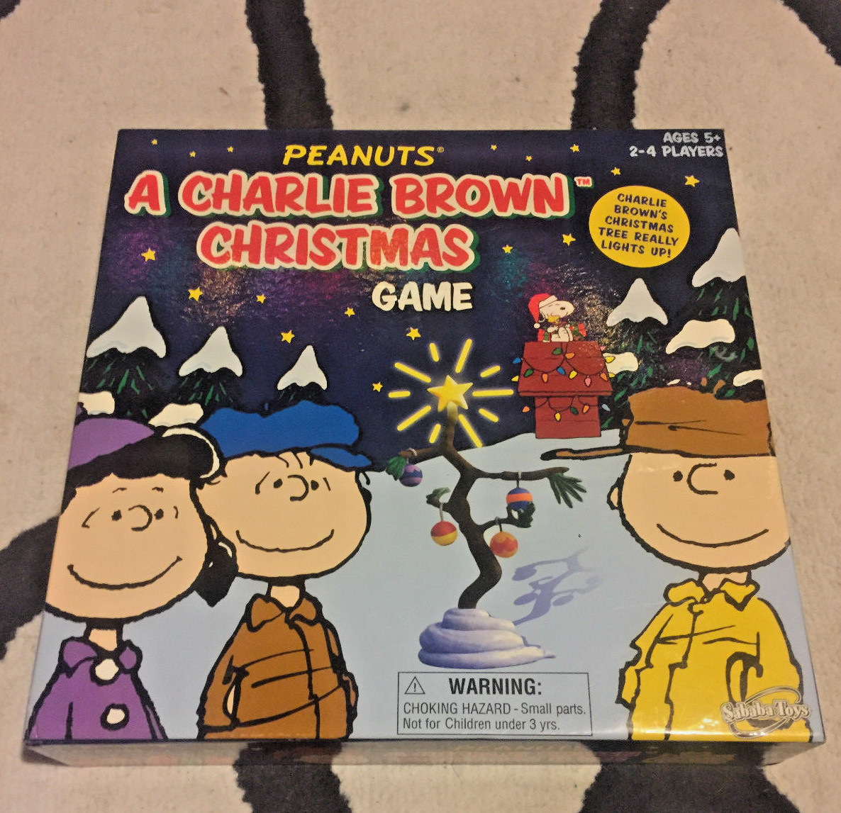 2007 Peanuts A Charlie Brown Board Game With Light Up Tree Picture 1 Of 7