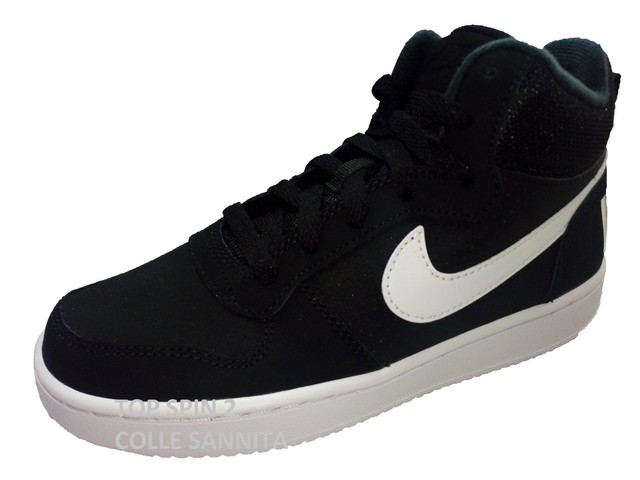 NIKE Court Borough Mid GSCol.BlackSneakers JuniorBasket Shoesginnastica NIKE Court Borough Mid GSCol.BlackSneakers JuniorBasket Shoesginnastica