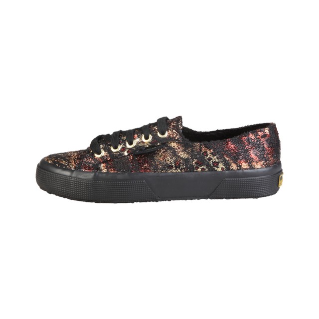 Superga Scarpe di colore nero oro Donna Superga Scarpe di colore nero oro Donna