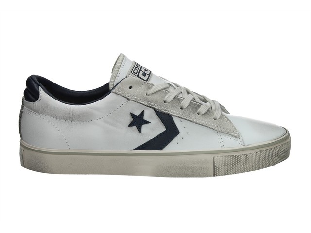 CONVERSE 148457C sneaker unisex PRO LEATHER OX white blu gomma vulcanizzata CONVERSE 148457C sneaker unisex PRO LEATHER OX white blu gomma vulcanizzata