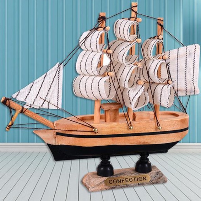 Handmade Vintage Nautical Wooden Wood Ship Sailboat Boat Model Home Handmade Vintage Nautical Wooden Wood Ship Sailboat Boat Model Home Decor