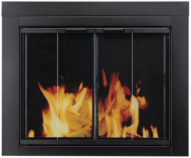 Large Glass Fireplace Doors Pleasant Hearth Ascot Traditional Pleasant Hearth Masonry Fireplace Doors Large Clear Tempered Glass Surface Mount