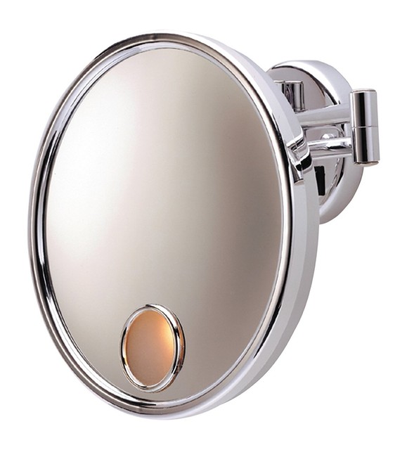 Openbox Jerdon Jd8c 3x Magnification Euro Lighted Wall Mount Mirror Jerdon Jd8c 3x Magnification Euro Lighted Wall Mount Mirror Direct Wire Chrome