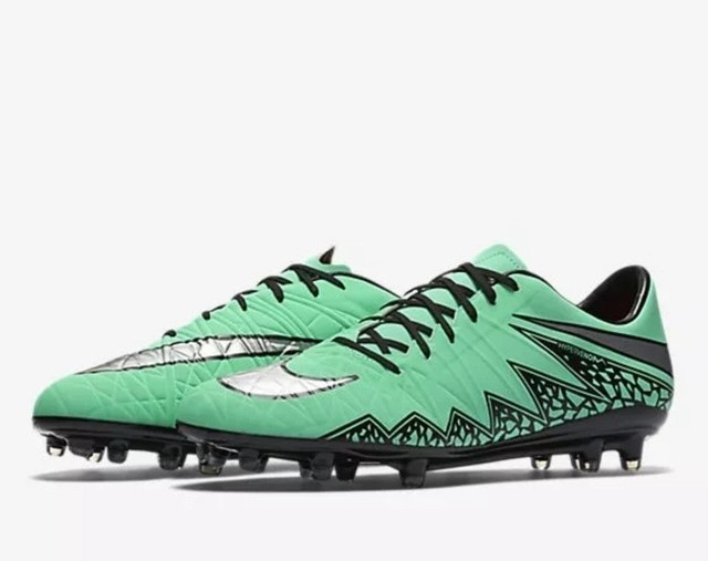Nike Hypervenom Phatal II FG Soccer Cleats Green Glow Silver SZ 10 (749893-308) Nike Hypervenom Phatal II FG Soccer Cleats Green Glow Silver SZ 10 (749893-308)