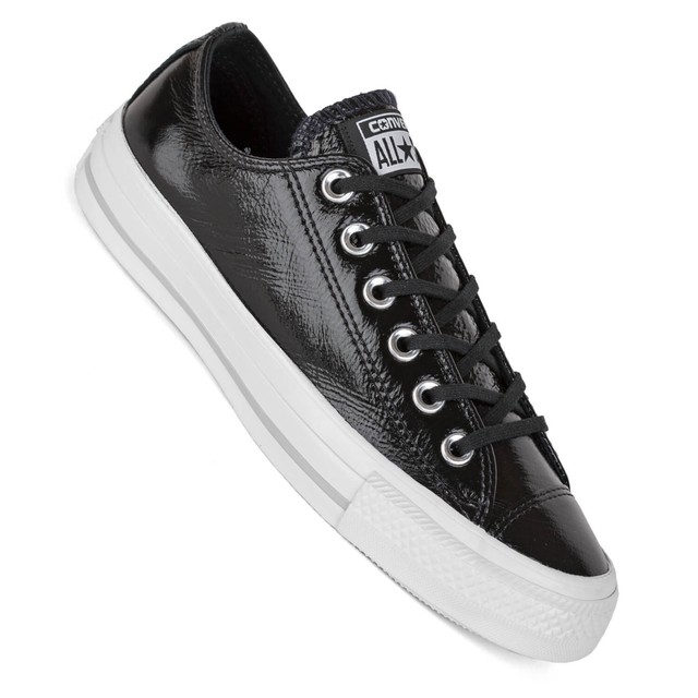 Converse donna MANDRINI LO NERO LUCIDO CTA OX BREVETTO pelle 5580002c Converse donna MANDRINI LO NERO LUCIDO CTA OX BREVETTO pelle 5580002c