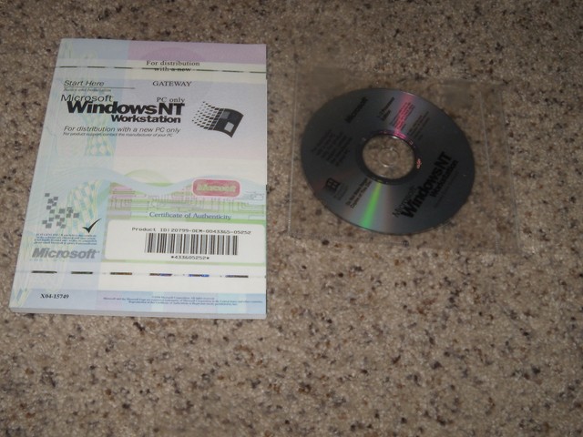 Microsoft Windows Nt 4.0 Workstation English