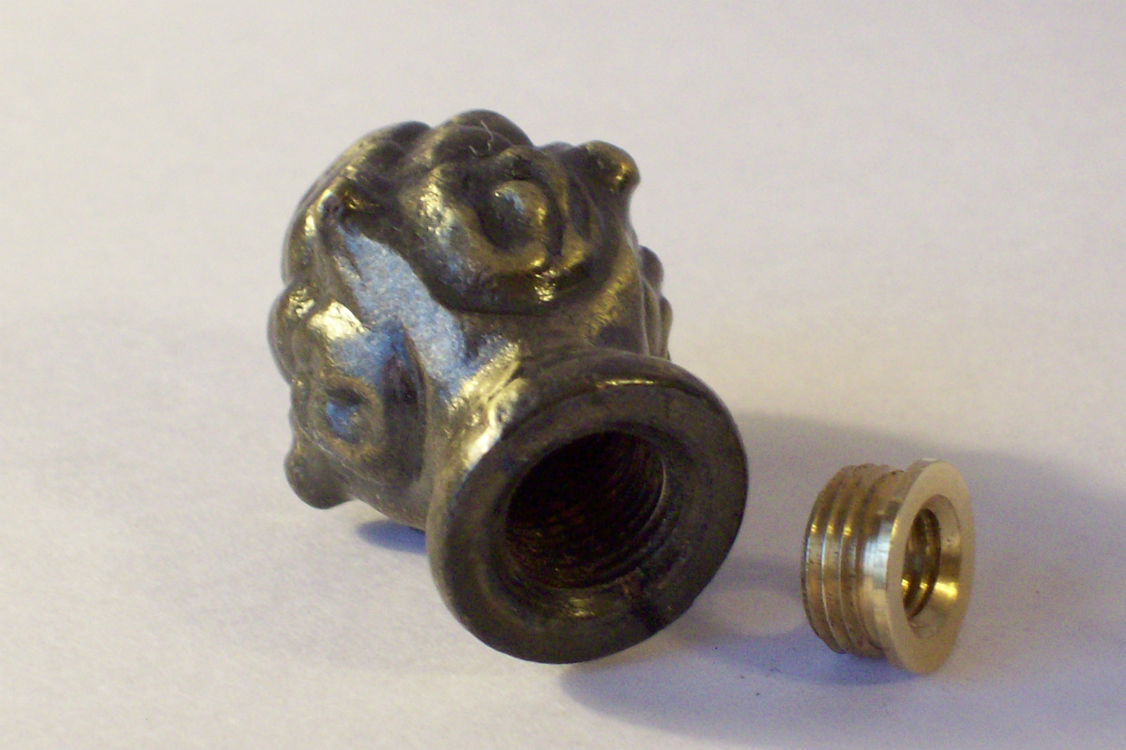 Brass Pineapple Finial Antique Finish 1 3 8 H Lamp Part 50065j Brand New T