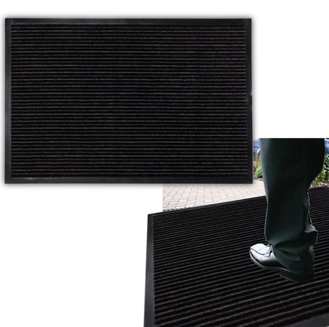 Front Door Mat Back Rubber Floor Indoor Outdoor Dirt Anti Slip