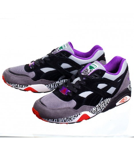 Puma R698 x bloccato UP ALIFE GRIGIO NERO MENS scarpe da ginnastica stringate Puma R698 x bloccato UP ALIFE GRIGIO NERO MENS scarpe da ginnastica stringate