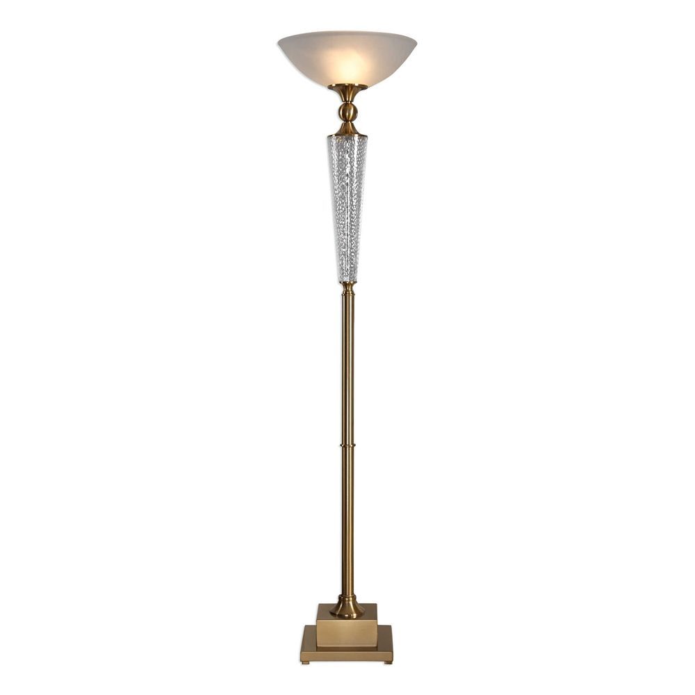 Uttermost Credera Brass Torchiere Floor Lamp 28146 1 Picture 1 Of