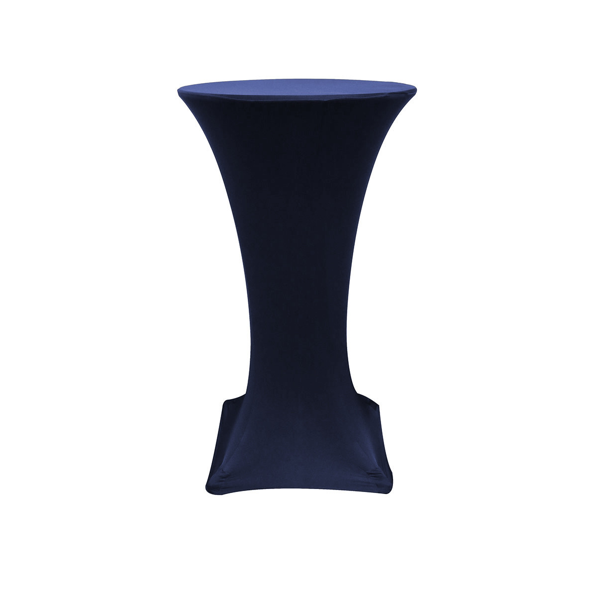 Ycc 24 Inch Round Fitted Cocktail Stretch Spandex Tablecloth Navy Picture 1 Of