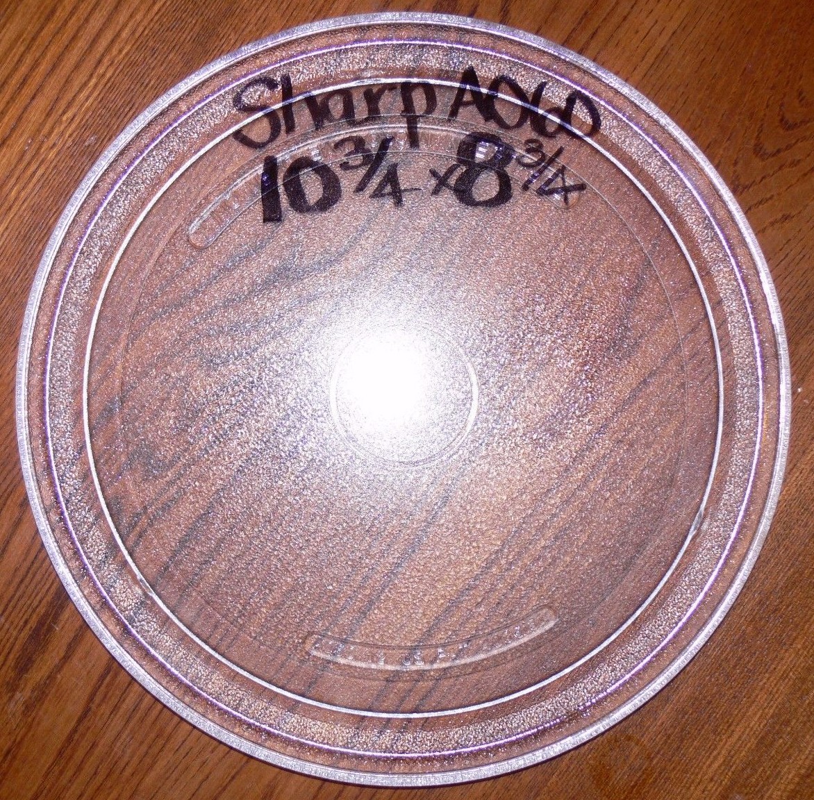 10 3 4 Sharp Clear Gl Microwave Replacement Plate A060 12 Us Pat Picture 1 Of 3