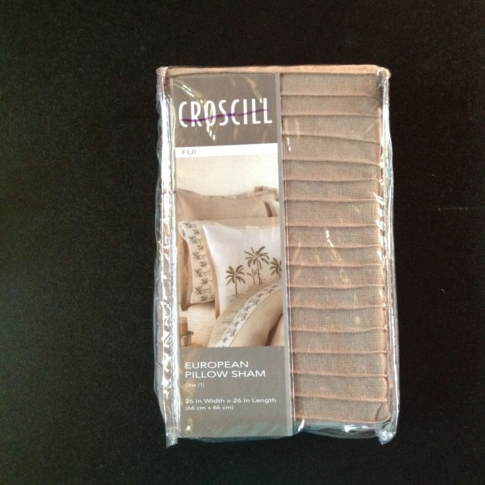 Croscill Fiji Bedding Collection European Sham Oatmeal Brand New T