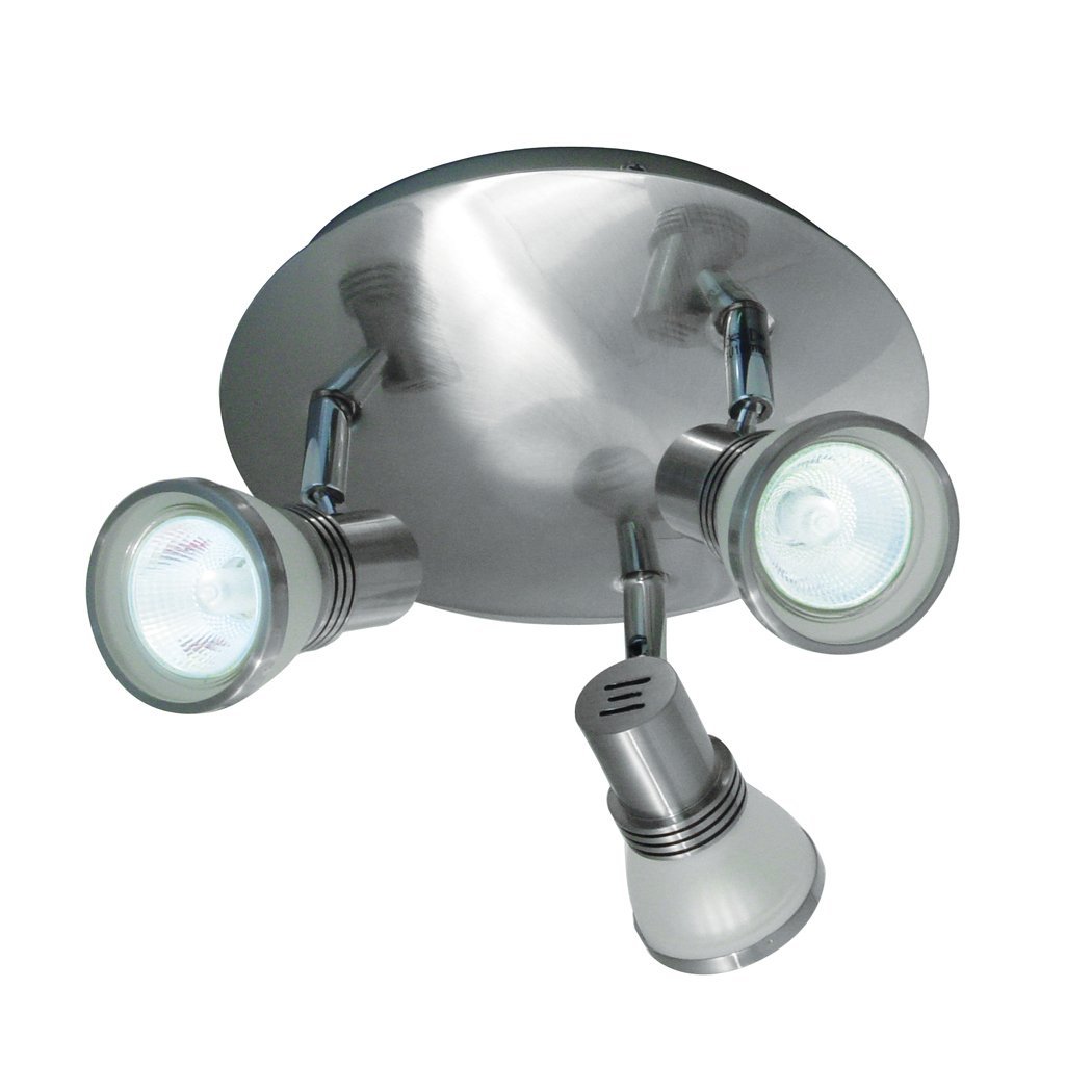 Bazz Px7083bs Directional Triple Ceiling Fixture Brushed Chrome Picture 1 Of
