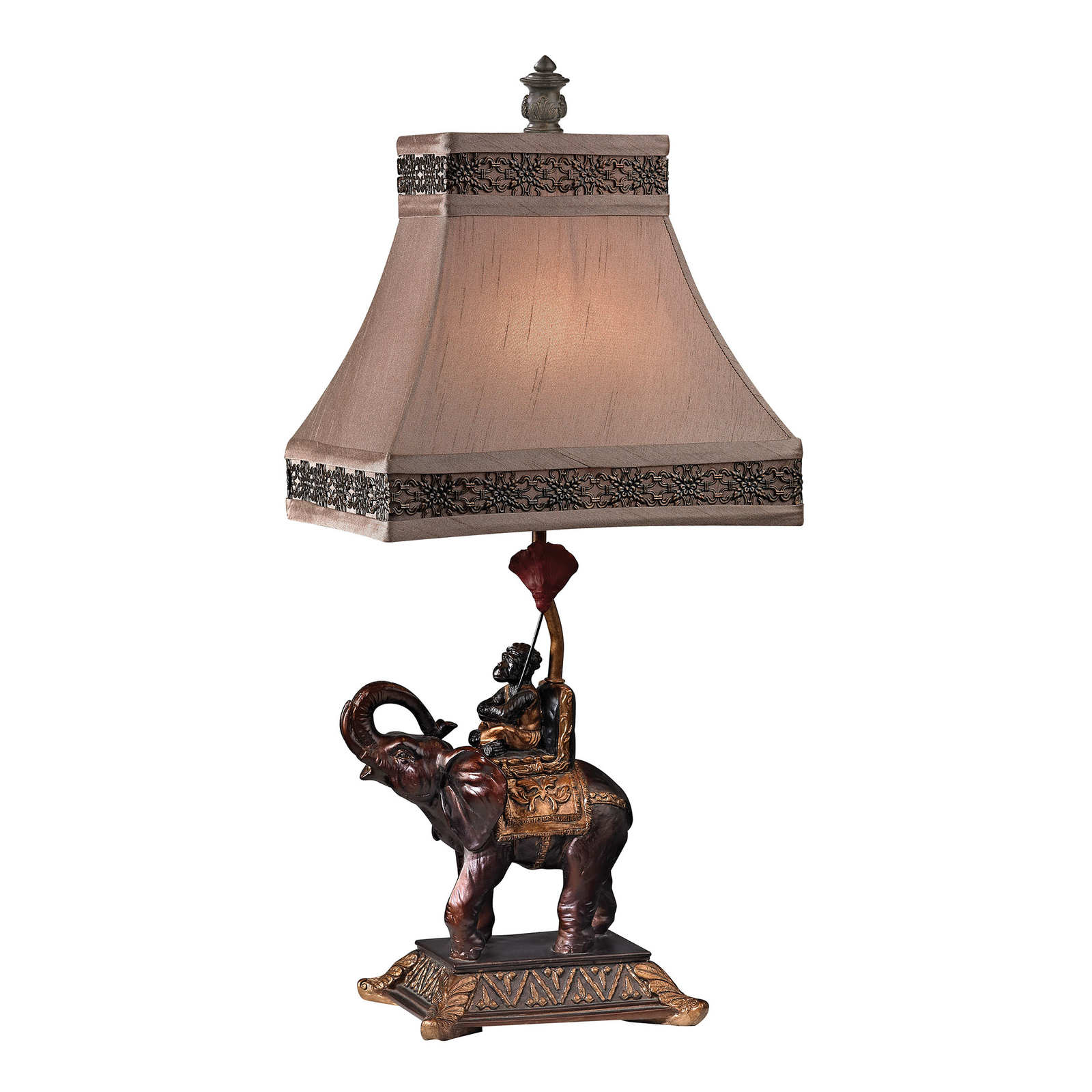 Dimond Lighting 24 Alanbrook Elephant Monkey Table Lamp Bronze D2476 Picture 1 Of