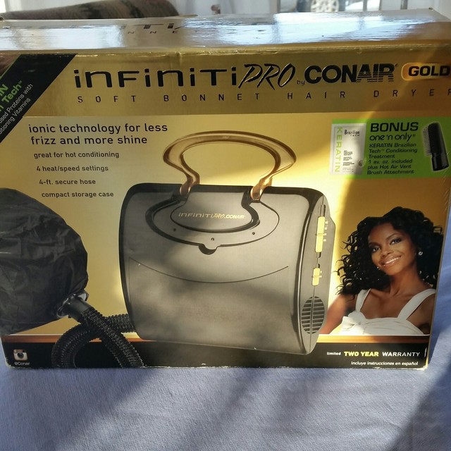 Conair Sb1gs Infiniti Pro Gold Series Soft Bonnet Hair Dryer Ebay Conair Infiniti Pro Soft Bonnethair Dryer Model Sb1gs