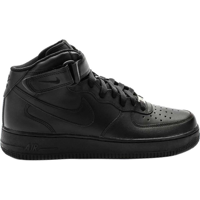 NIKE AIR FORCE 1 MID BLACK 314195004 SNEAKERS MODA Donna NIKE AIR FORCE 1 MID BLACK 314195004 SNEAKERS MODA Donna