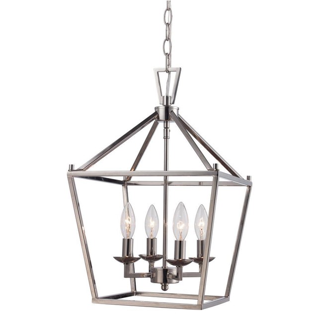 Trans Globe Lighting 10264 Pc Pendants Polished Chrome Metal Lacey Bel Air Lighting 4lt Polished Chrome Pendant Bird Cage 10264 Pc