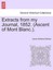 NEW Extracts From My Journal, 1852. (ascent Of... BOOK (Paperback / softback)